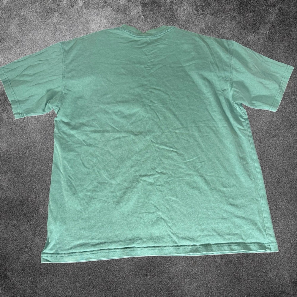 Nike Pocket Shirt Streetwear Mens Medium Green Y2K Swoosh Logo Summer Skater Tee - Picture 7 of 7